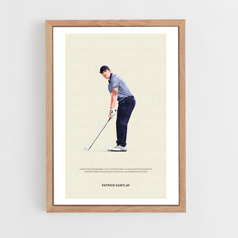 Poster Patrick sur le Green – affiche Golf (vue 4)